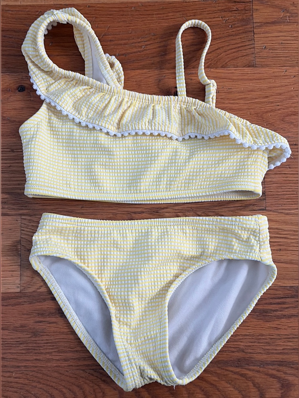 Cat & Jack Girls Yellow Ruffle Two-Piece Swim Set